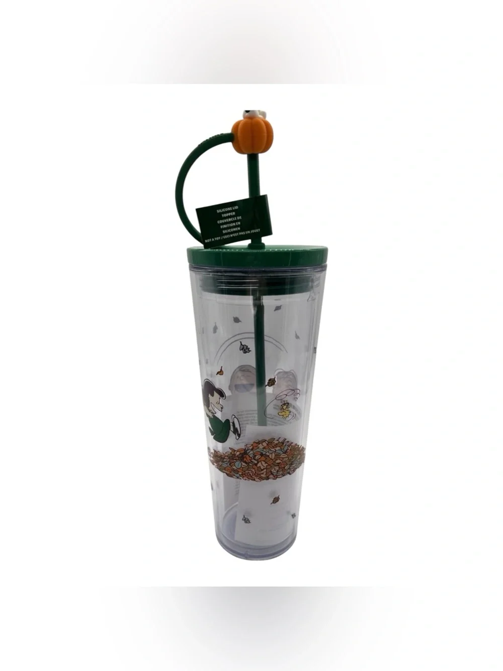 Starbucks 2026 x Peanuts Snoopy Pumpkin Cold Cup Tumbler New